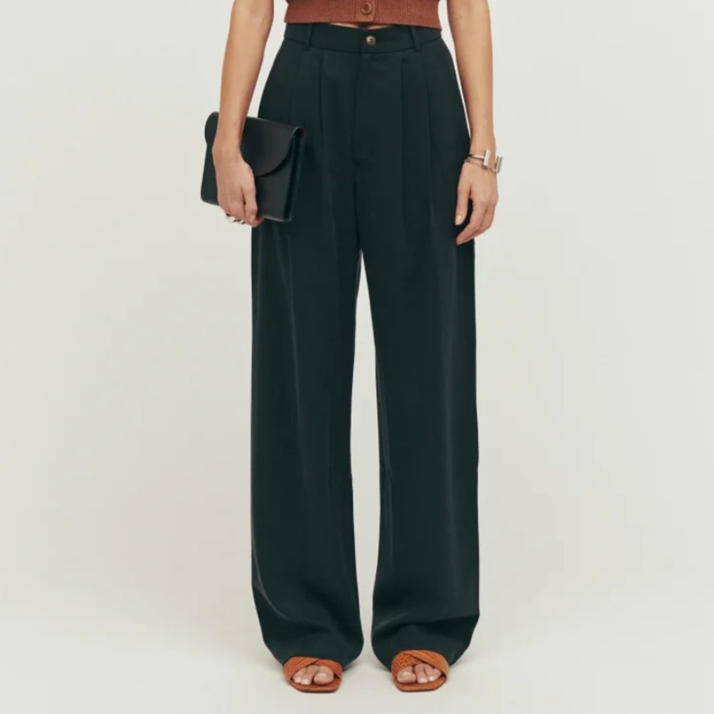 Mason Black Wide-Leg Pants